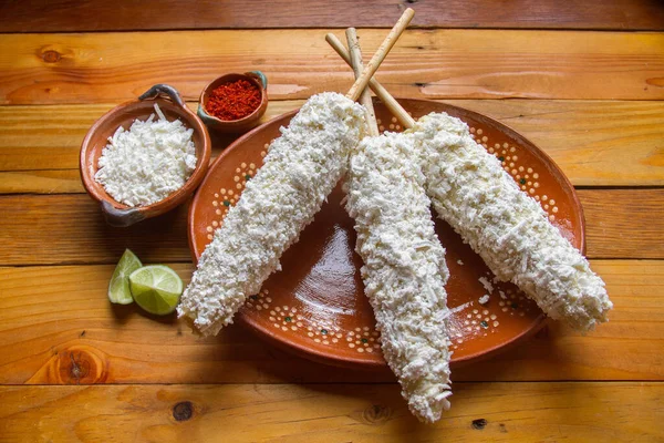 Traditional Mexican Street Corn Royalty Free Stock Images