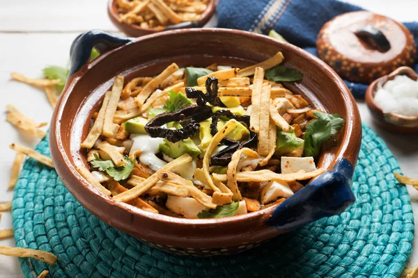Sopa Tortilla Mexicana Tradicional Fotos De Stock Sin Royalties Gratis