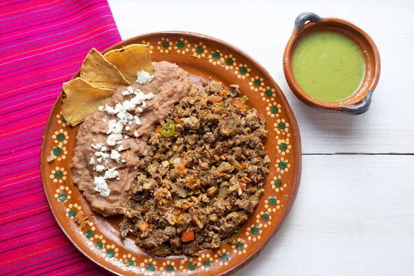 Machaca Mexicana Tradicional Con Huevo — Foto de Stock