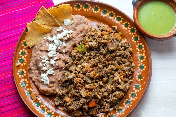 Machaca Mexicana Tradicional Con Huevo — Foto de Stock