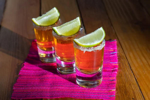 Tomas Tradicionales Tequila Mexicana — Foto de Stock