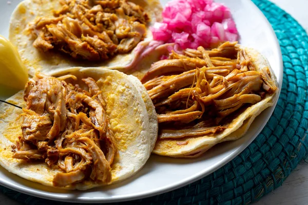 Tacos Pibil Cochinita Mexicana Tradicional — Foto de Stock