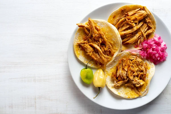 Geleneksel Meksika Cochinita Pibil Tacoları Telifsiz Stok Imajlar