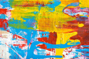 Soyut boya dokusu ve kapatma