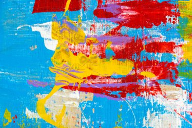 Soyut boya dokusu ve kapatma