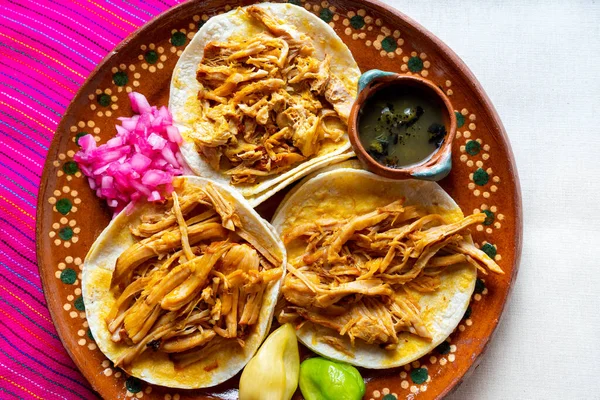 Tacos Pibil Cochinita Mexicana Tradicional —  Fotos de Stock