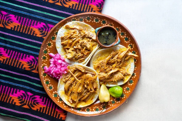 Tacos Pibil Cochinita Mexicana Tradicional — Foto de Stock