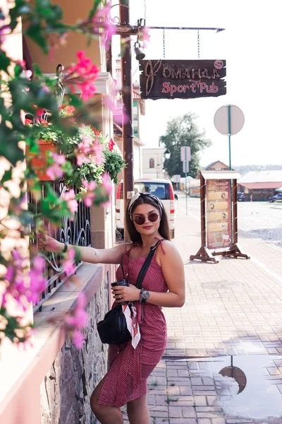 Kamenetz Podolsk Ucrania Agosto 2018 Chica Ciudad — Foto de Stock