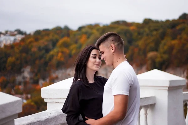 Bild Der Liebenden Park Bei Einem Date — Stockfoto