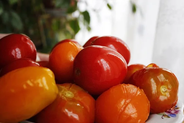 Tomates Salgados Close Fundo Para Alimentos — Fotografia de Stock