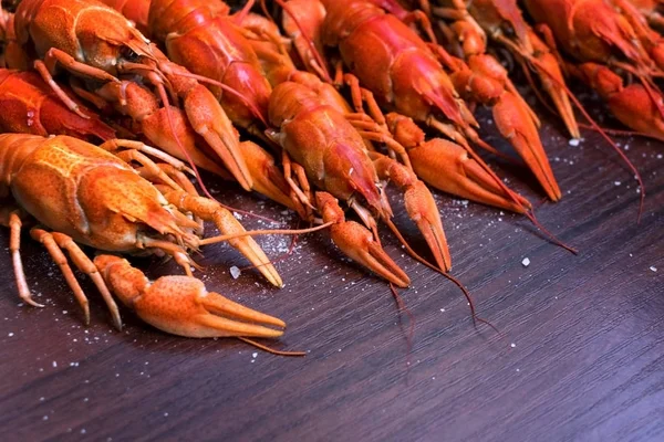Pastelky na rybí restauraci. Crayfish party, restaurace, kavárna, hospoda — Stock fotografie