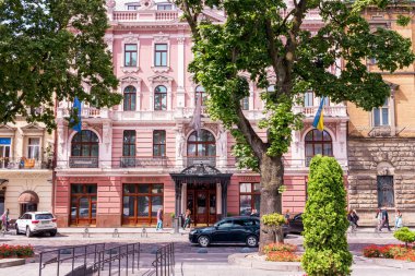 Lviv, Ukrayna - 28 Haziran 2019: Grand Hotel in Lviv