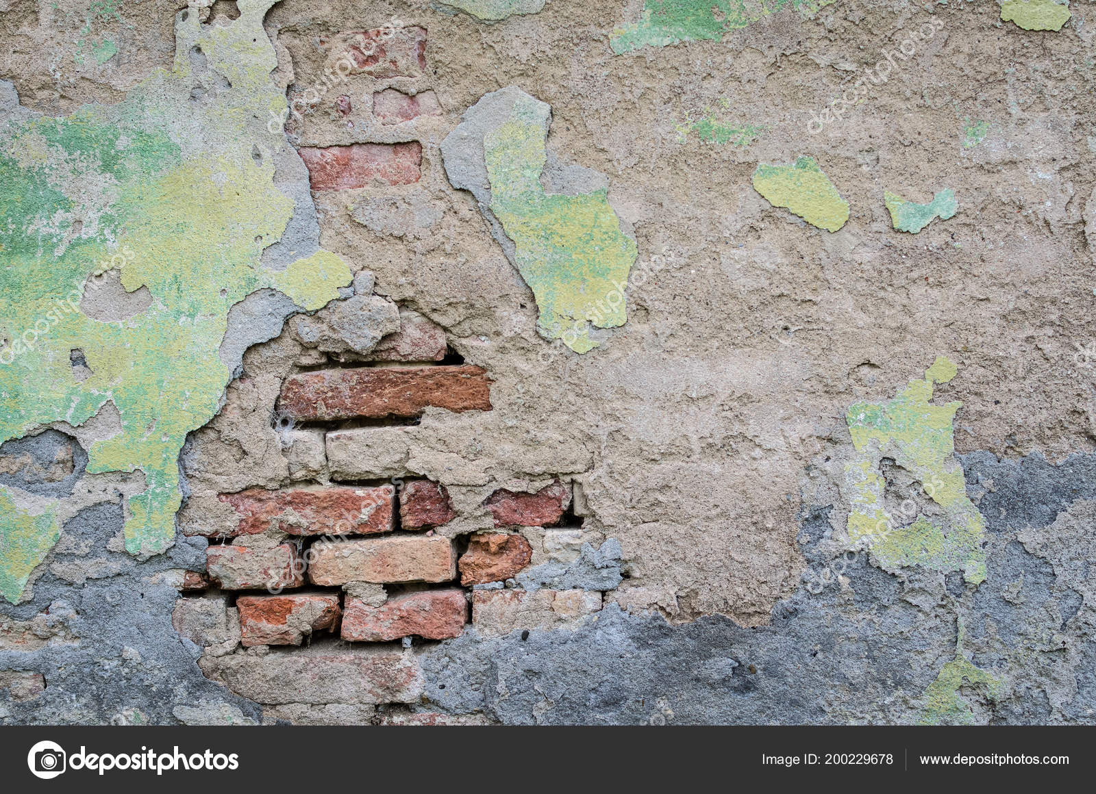 Download Empty Old Brick Wall Texture Painted Distressed Wall Surface Grungy Stock Photo Image By C Nellisyr 200229678
