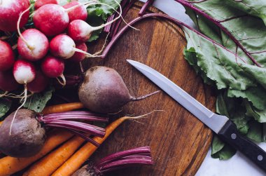 Çeşitli ham organik sebze