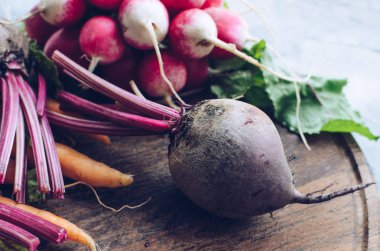 Çeşitli ham organik sebze