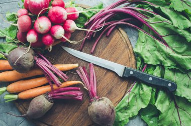 Çeşitli ham organik sebze