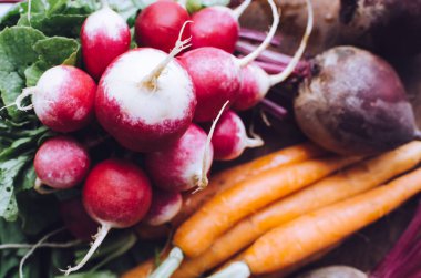 Çeşitli ham organik sebze