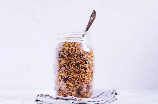 Delicious homemade granola — Stock Photo, Image