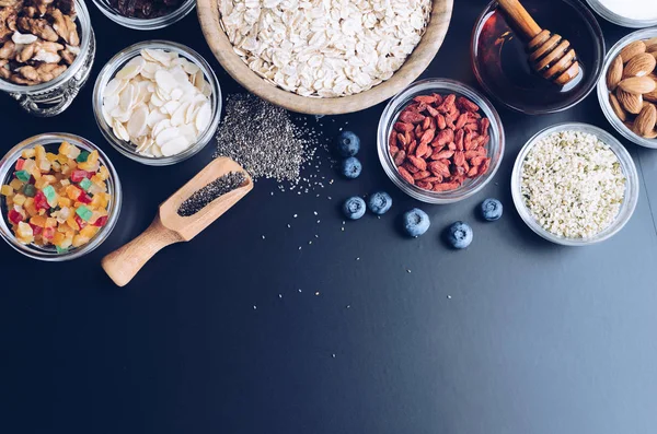 Ingredientes para granola casera — Foto de Stock