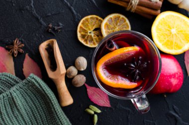 Sonbahar mulled şarap