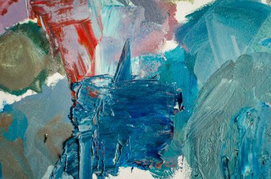 Farklı renklerde doku karışık yağlı boyalar