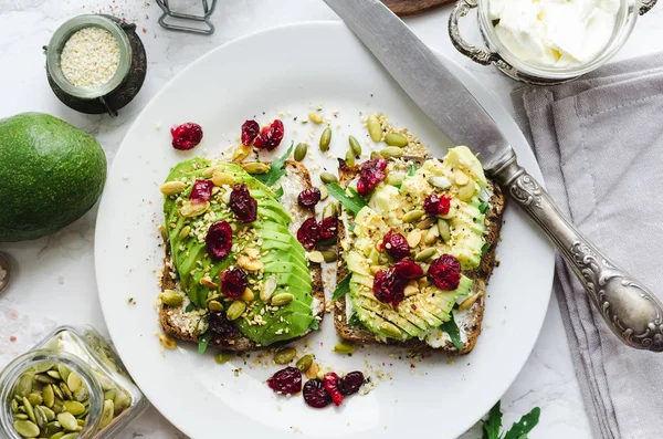 Healthy avocado toasts