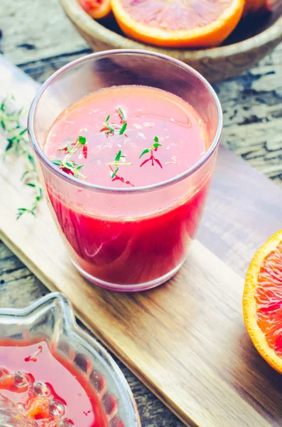 Sicilian blood oranges juice — Stock Photo, Image