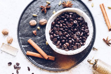 kahve çekirdekleri ile baharat