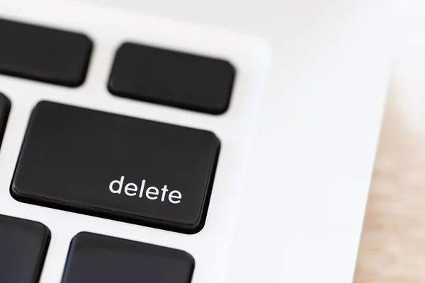 Delete Button Keyboard Laptop — Stock Photo, Image