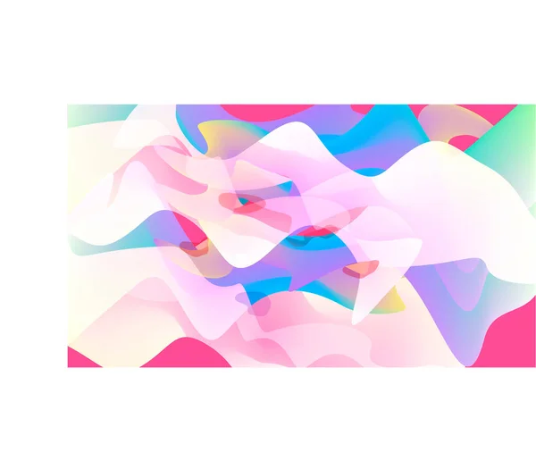 Bannière Multicolore Abstraite Fond Flou Taches Transparentes Teintures Liquides Roses — Image vectorielle