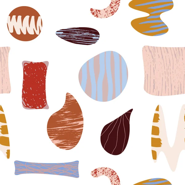 Patrón Textura Abstracta Sin Costuras Desnuda Líquido Suave Borgoña Marrón — Archivo Imágenes Vectoriales