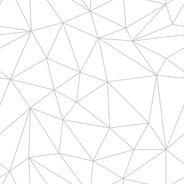Kusursuz soyut minimalistik çokgen desen. Gri çizgi üçgenleri beyaz arkaplanda izole edilmiş. Duvar kağıdı, ambalaj, kumaş, ambalaj kağıdı için nötr vektör geometrik çizim. Boşluğu kopyala