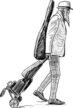 Yaşlı bir müzisyen bir gezi