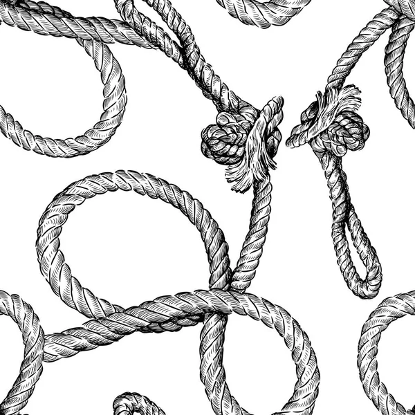 Fond Sans Couture Corde Torsadée — Image vectorielle