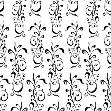 Dekoratif elemanlar çizimler ve Seamless modeli