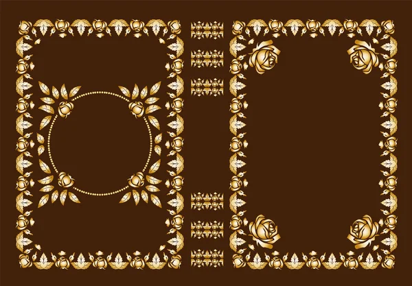 Vektör Klasik kitap kapsar. Dekoratif vintage kapak ya da kitaplar için çerçeve. Herhangi için rengini değiştirebilirsiniz