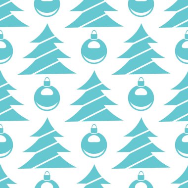 Dikişsiz Merry Christmas ve Happy New Year arka plan vektör görüntü 33