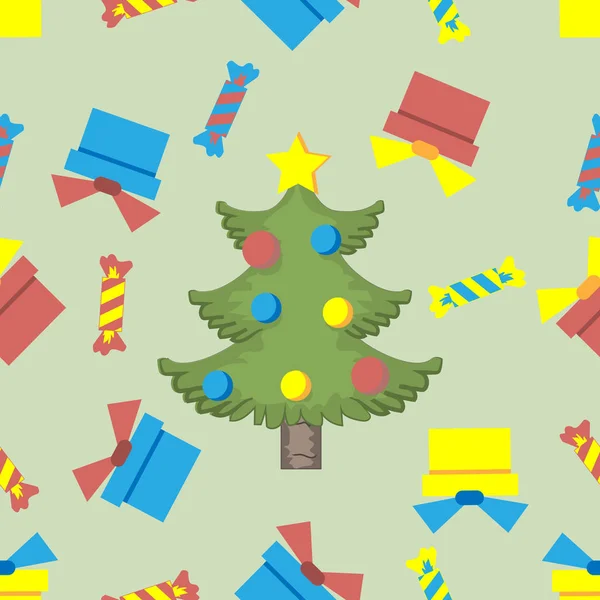 Seamless pattern ore background  Merry Christmas and Happy New Yea vector image 62 — ストックベクタ