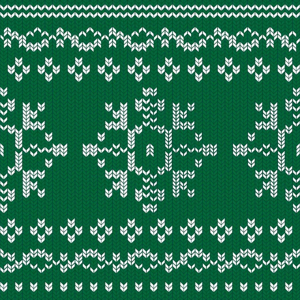 Kış tatili örgü örüyor. Örgü örmek için Noel süsü. Kusursuz yün örülmüş taklit doku vektör çizimi