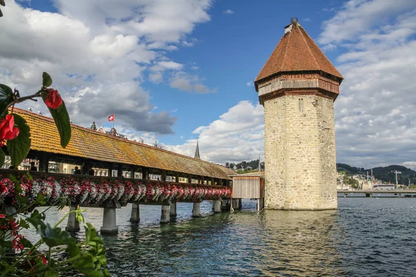 Vista Panoramica Sulla Città Lucerna Svizzera — Foto Stock