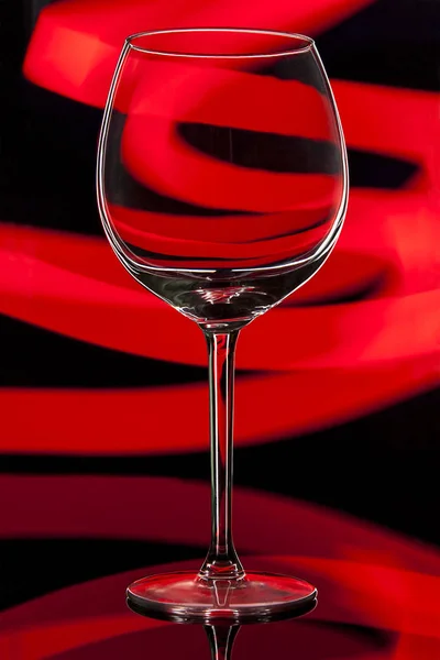 Verre Vin Sur Fond Coloré — Photo