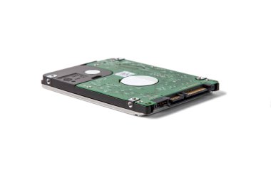 Beyaz izole arka planda dizüstü sabit disk
