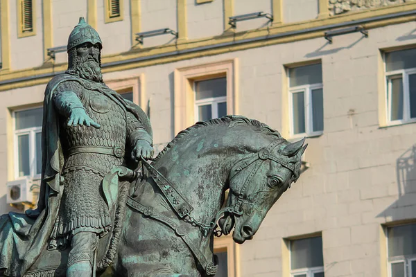 Memorial Bronze Fundador Moscou Dmitry Dolgoruky — Fotografia de Stock