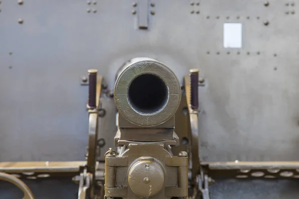 Barrel Artillery Weapons Aimed Viewer — Stock Photo, Image