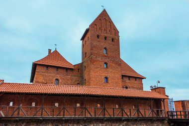 Trakai kale başkenti Vilnius Litvanya yakınındaki.