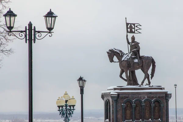 Monumento Príncipe Vladimir São Fedor Vladimir Rússia — Fotografia de Stock