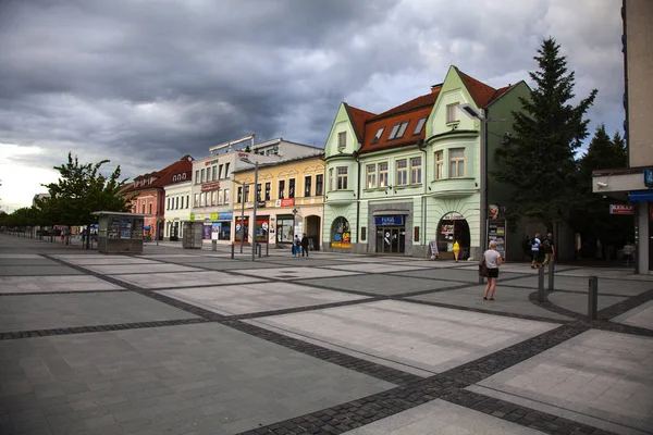 Zvolen Slovakia June 2016 Tourists Walking Streets City Zvolen Central — Stock Photo, Image