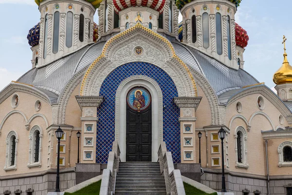 Fragment Église Pittoresque Novopredelkino Près Moscou — Photo