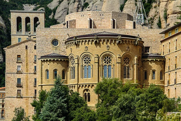 Alto Monasterio Montserrat España — Foto de Stock