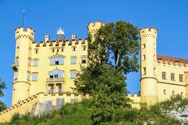 Schloss Hohenschwangau Südbayern Der Nähe Des Gleichnamigen Dorfes — Stockfoto